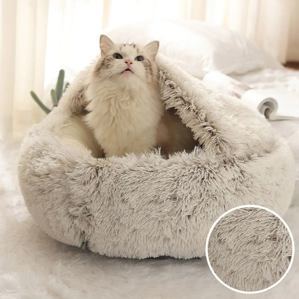 My Paws Pick Cozy Plush Cat Bed – Paw-Picked for Kittens & Cats!
