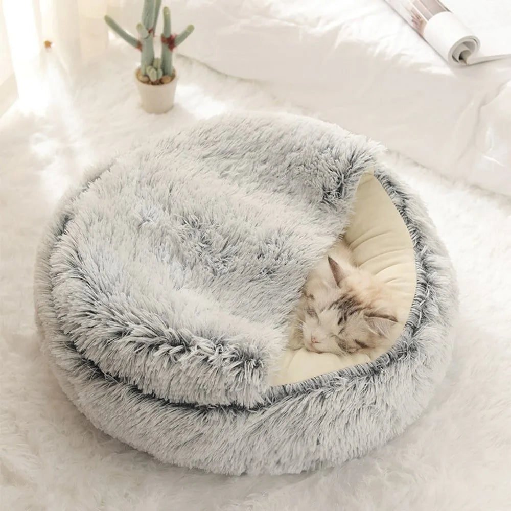 My Paws Pick Cozy Plush Cat Bed – Paw-Picked for Kittens & Cats!