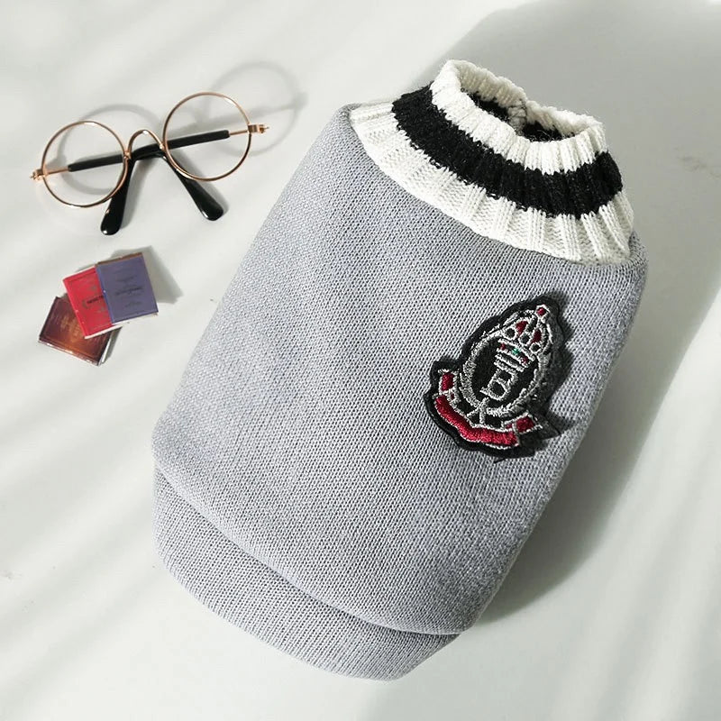 Pet Solid Costume Cat Clothes Autumn Winter Jacket Christmas Sweater for Small Dog Cats Kitten Clothing Puppy Vest Kitty Outfit