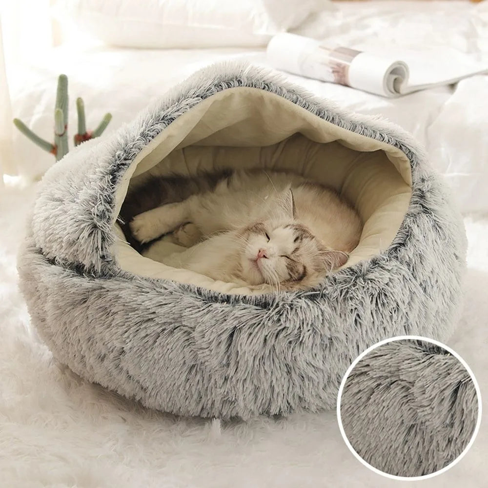 My Paws Pick Cozy Plush Cat Bed – Paw-Picked for Kittens & Cats!