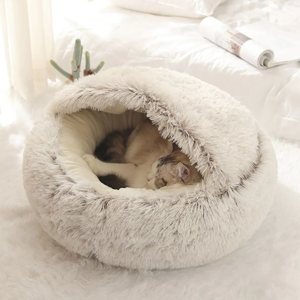 My Paws Pick Cozy Plush Cat Bed – Paw-Picked for Kittens & Cats!