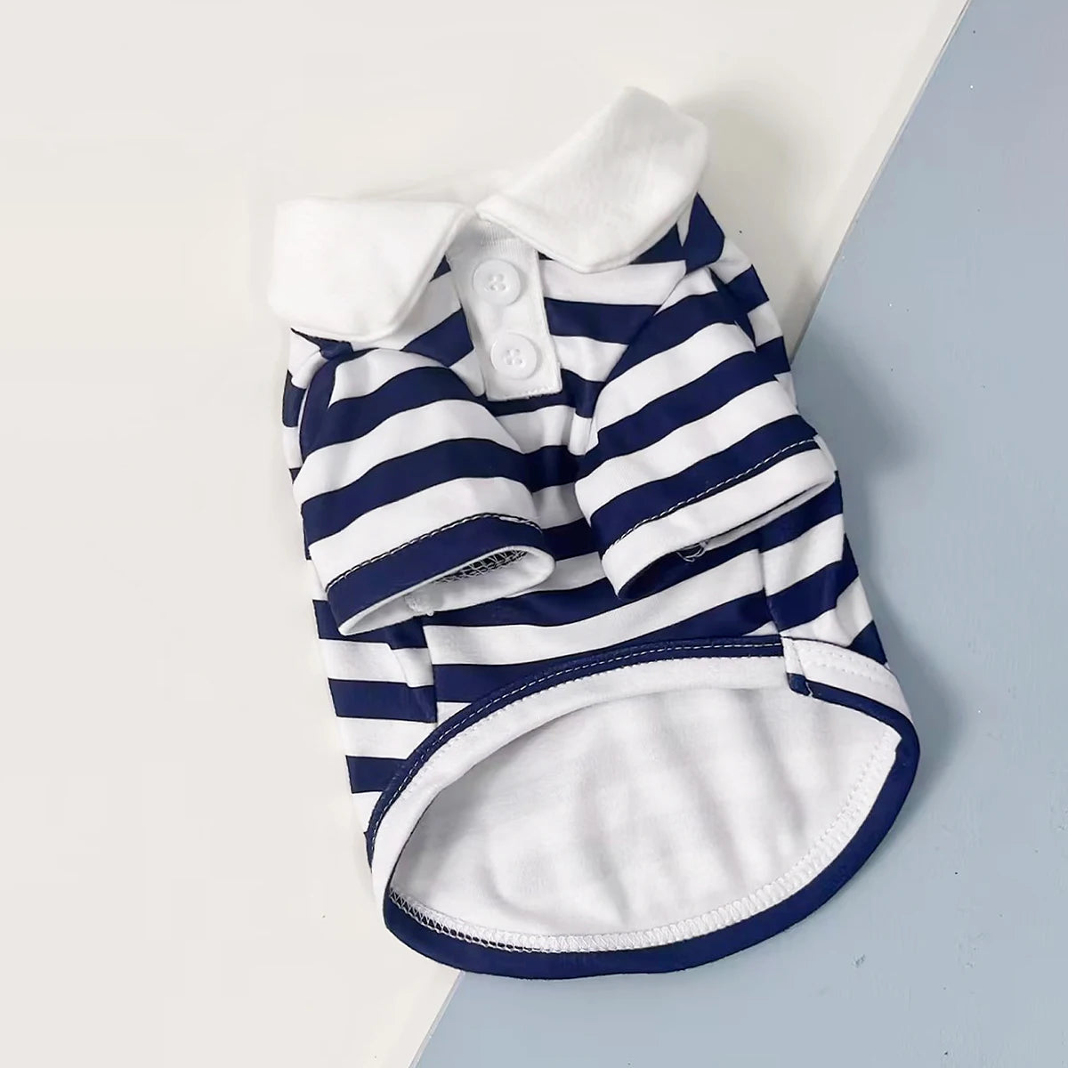 Dog Clothes Teddy York Shire Polo Shirt Summer Dress Striped Pet T-Shirt Dog Costume Soft Pullover Suit for Dog Puppy