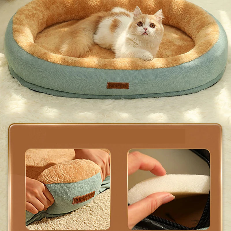 My Paws Pick Luxe Fleece Donut Pet Bed – Ultra-Soft, Cozy & Warm!