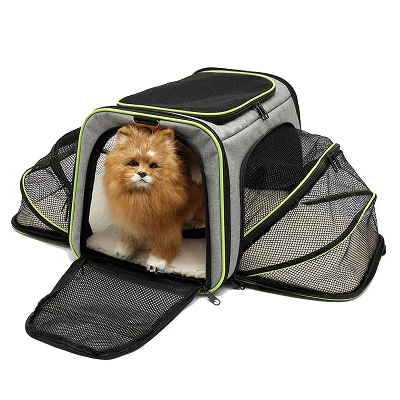 Pet Carriers Backpack Portable Breathable Foldable Shoulder Bag Cat Dog Carrier Bags Outgoing Travel Pets Handbag Transport Bag