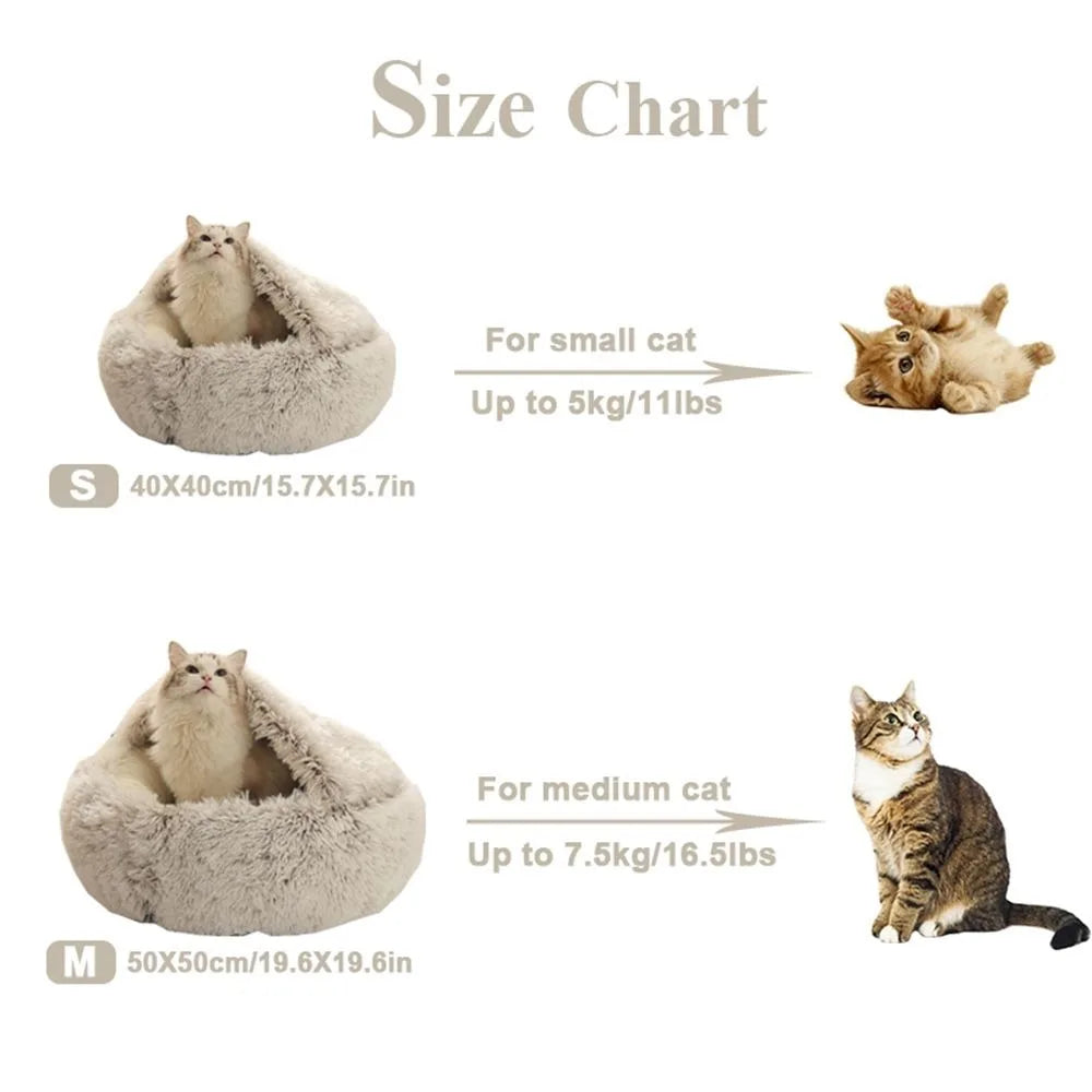 My Paws Pick Cozy Plush Cat Bed – Paw-Picked for Kittens & Cats!